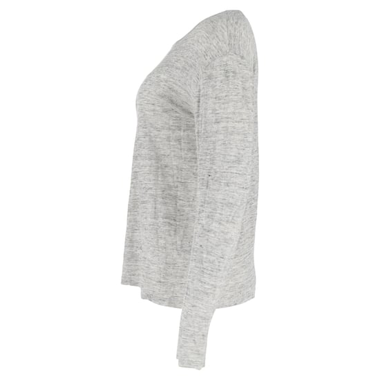 T Alexander Wang Langarmshirt mit Rundhalsausschnitt aus grauer Baumwolle - Image 2
