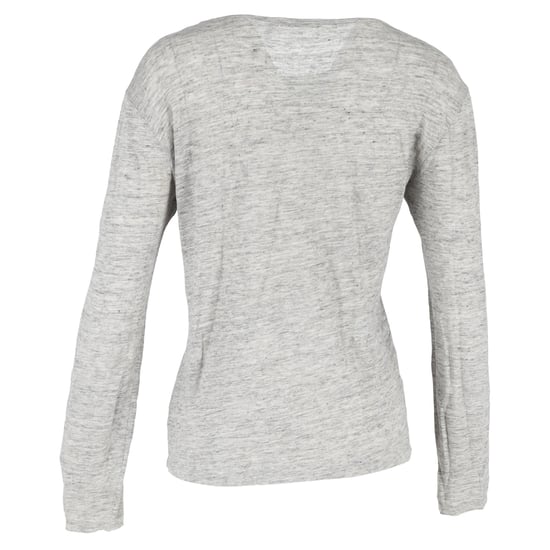 T Alexander Wang Langarmshirt mit Rundhalsausschnitt aus grauer Baumwolle - Image 3