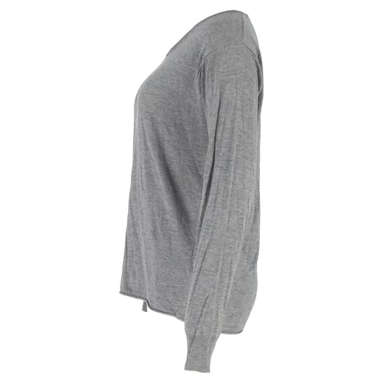Alexander Wang Langarmshirt mit Rundhalsausschnitt aus grauer Baumwolle - Image 2