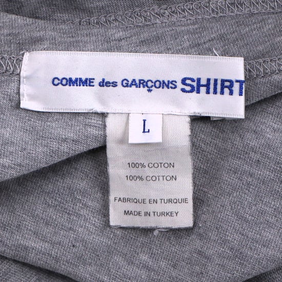 Comme des Garçons Langarm-T-Shirt aus grauer Baumwolle - Image 4