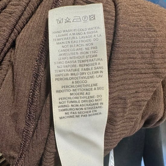 Rick Owens Langarm-T-Shirt mit Rippstrick aus brauner Viskose - Image 6