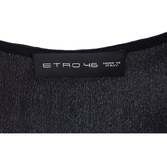 Etro Pre-owned Bluse mit V-Ausschnitt und langen Ärmeln aus Viskose - Schwarz - Image 4