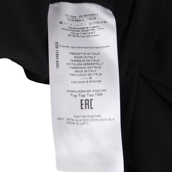 Etro Pre-owned Bluse mit V-Ausschnitt und langen Ärmeln aus Viskose - Schwarz - Image 5