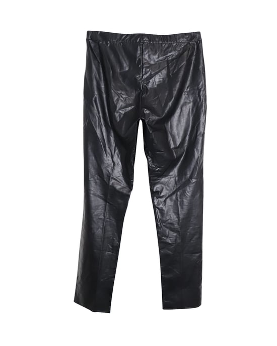 Isabel Marant Etoile Slim Fit Hose aus schwarzem Kunstleder - Image 2