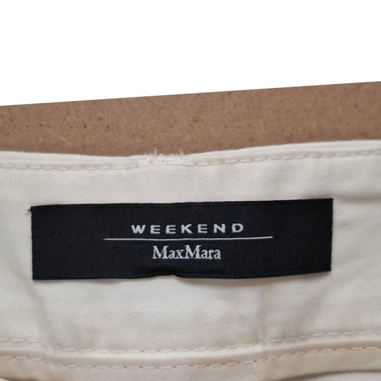 Weekend Max Mara Hose mit geradem Bein aus weißer Baumwolle - Image 3