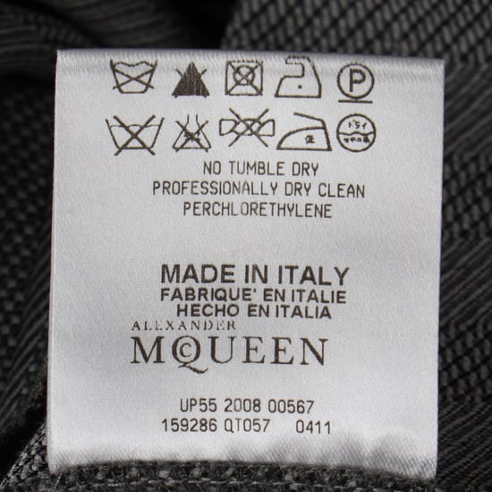 Alexander McQueen Hose mit geradem Bein aus grauer Wolle - Image 6