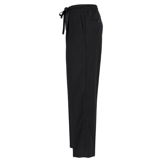 Saint Laurent – Konische Jogginghose mit Kordelzug aus schwarzer Wolle - Image 2