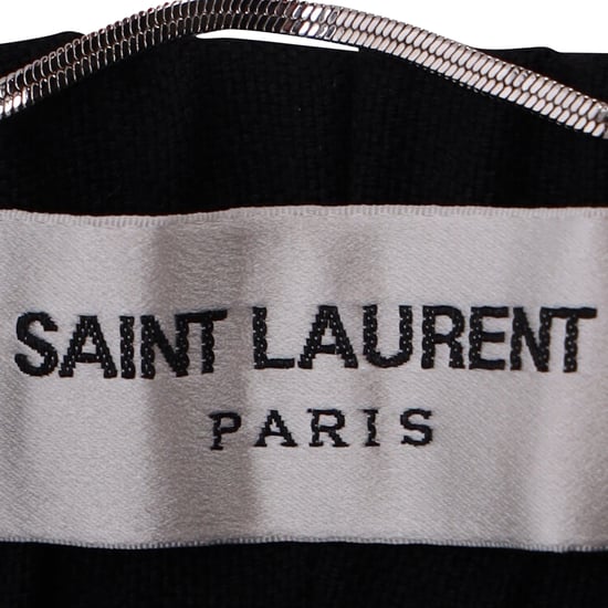 Saint Laurent – Konische Jogginghose mit Kordelzug aus schwarzer Wolle - Image 4