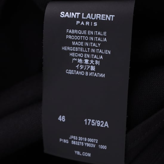 Saint Laurent – Konische Jogginghose mit Kordelzug aus schwarzer Wolle - Image 5