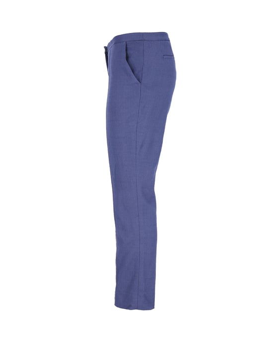 Diane Von Furstenberg Biesenhose aus blauer Viskose - Image 2