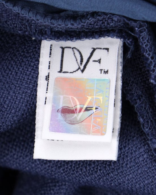 Diane Von Furstenberg Biesenhose aus blauer Viskose - Image 5