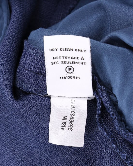 Diane Von Furstenberg Biesenhose aus blauer Viskose - Image 6