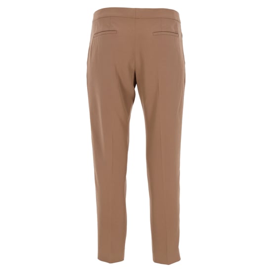 Chloé Hose mit mittelhohem Bund und geradem Bein aus brauner Wolle - Image 3