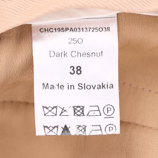 Chloé Hose mit mittelhohem Bund und geradem Bein aus brauner Wolle - Image 5