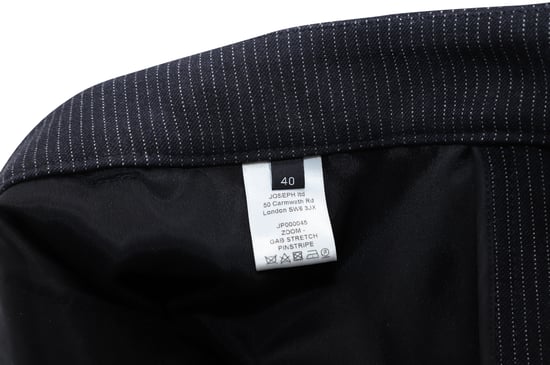 Joseph Pre-owned Gab Stretch-Nadelstreifenhose aus Viskose - Schwarz - Image 2