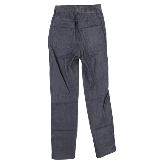 Loewe High-Rise Jeans mit verdeckter Knopfleiste aus grauem Baumwoll-Denim - Image 2
