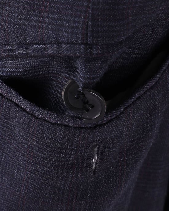 Isabel Marant Etoile Hose mit Bindegürtel aus marineblauer Wolle - Image 6