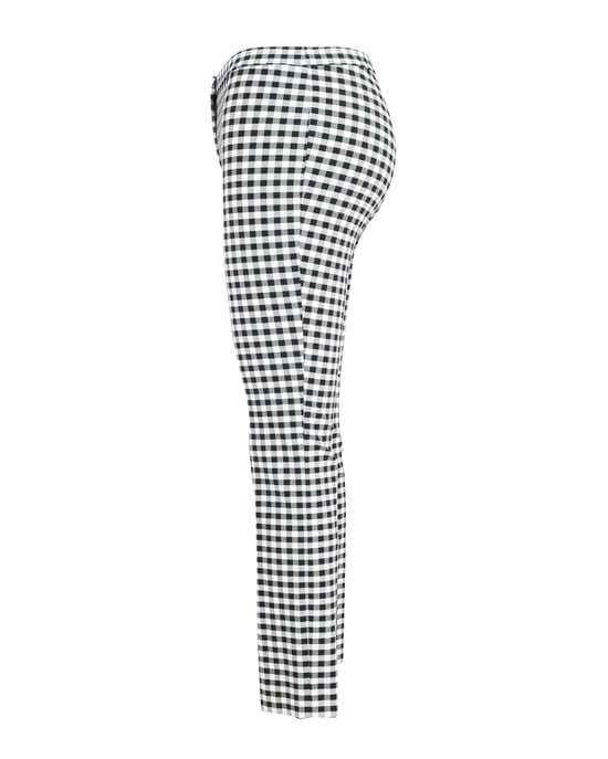 Theory karierte Hose aus schwarz-weißer Viskose - Image 3
