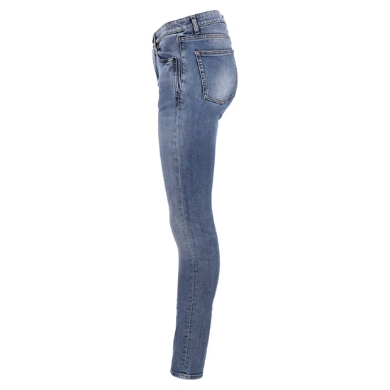 Saint Laurent – Slim Fit-Jeans aus blauem Baumwoll-Denim mit Logo-Stickerei - Image 2