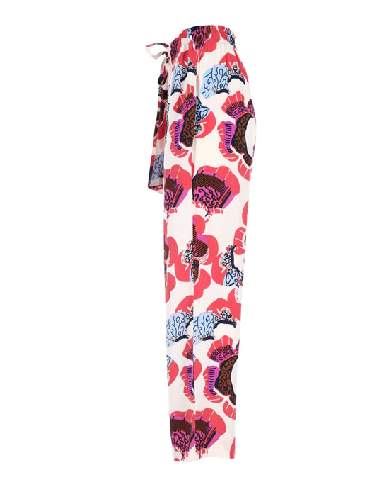 Diane Von Furstenberg – Denise – Pyjamahose mit Blumendruck aus mehrfarbigem Krepp - Image 2