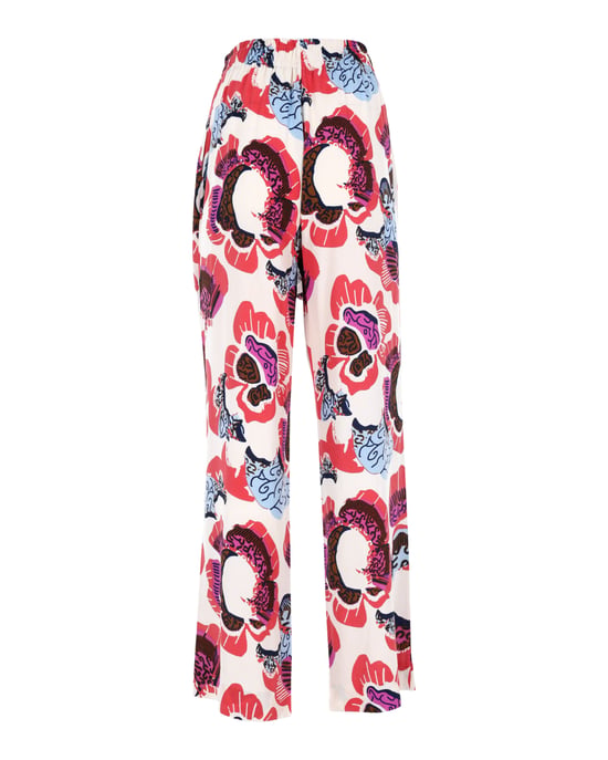 Diane Von Furstenberg – Denise – Pyjamahose mit Blumendruck aus mehrfarbigem Krepp - Image 3