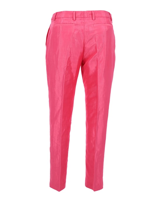 Dries Van Noten Hose mit geradem Bein aus rosa Viskose - Image 1