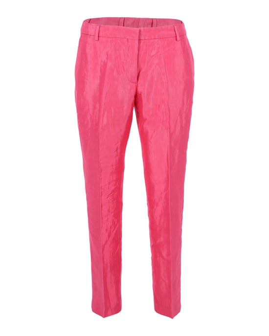 Dries Van Noten Hose mit geradem Bein aus rosa Viskose - Image 3