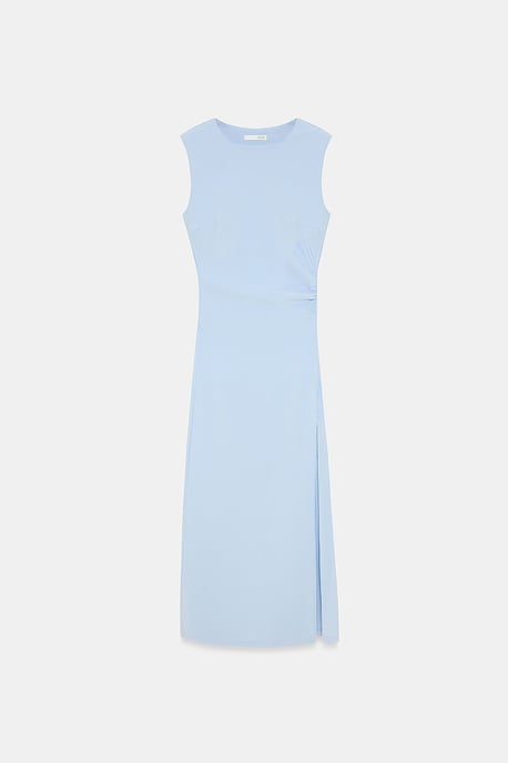 Figurbetontes ärmelloses Midikleid mit Schlitz - Image 5