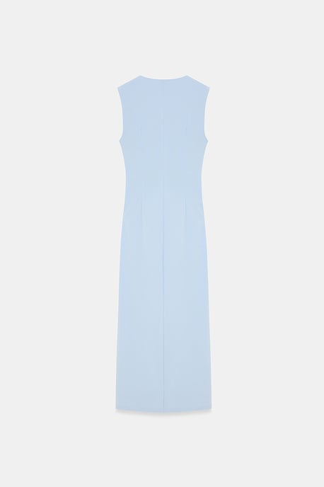 Figurbetontes ärmelloses Midikleid mit Schlitz - Image 6