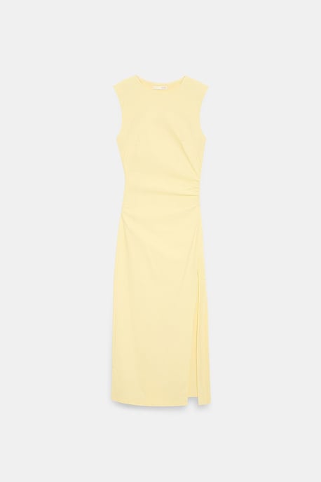 Eng anliegendes ärmelloses Midikleid mit Schlitz - Image 5