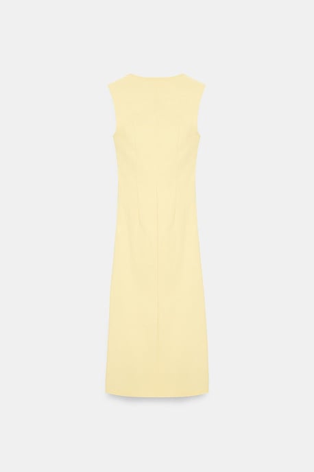 Eng anliegendes ärmelloses Midikleid mit Schlitz - Image 6