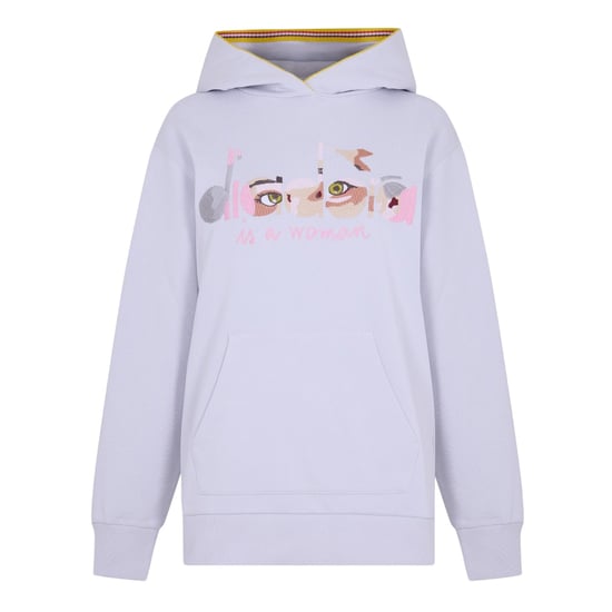 Diadora - Kapuzenpullover für Damen, mit Kapuze, Polyester-Baumwollmischgewebe (Kieselgrau) - Image 1