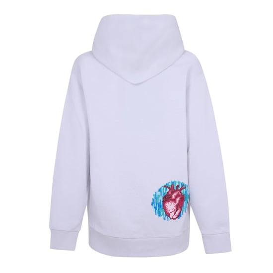Diadora - Kapuzenpullover für Damen, mit Kapuze, Polyester-Baumwollmischgewebe (Kieselgrau) - Image 2