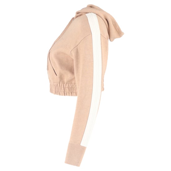 Sandro Kapuzenpullover mit Reißverschluss, kurz geschnitten, beige, aus Baumwolle - Image 2