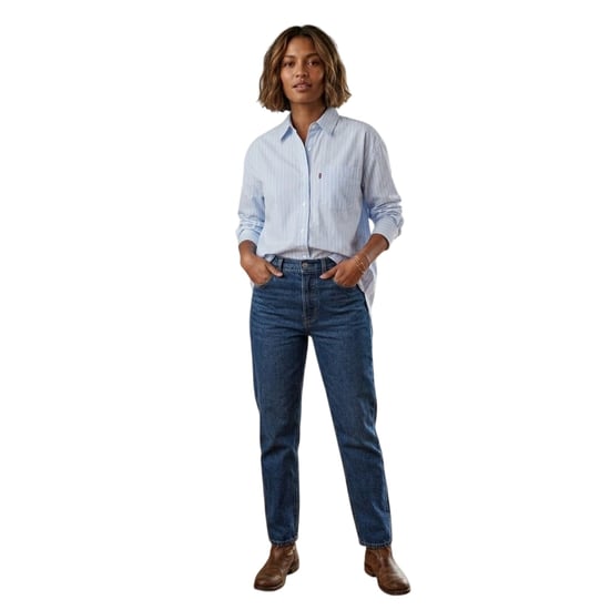 Levis - "Lola" Button-Down-Hemd für Damen, Oxford-Stil, Langärmlig (Schönes Blau) - Image 1