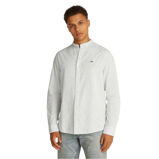 Tommy Jeans - Hemd für Herren, Leinen, Langärmlig (Ecru) - Image 3