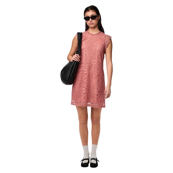 Pieces - "Olline" Minikleid für Damen, Spitze, Leger (Canyon Rose) - Image 1
