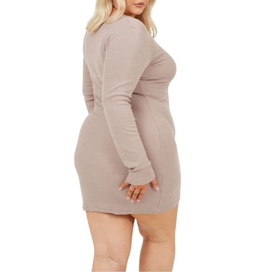 Brave Soul - Minikleid für Damen, V-Ausschnitt, Langärmlig (Düster) - Image 2