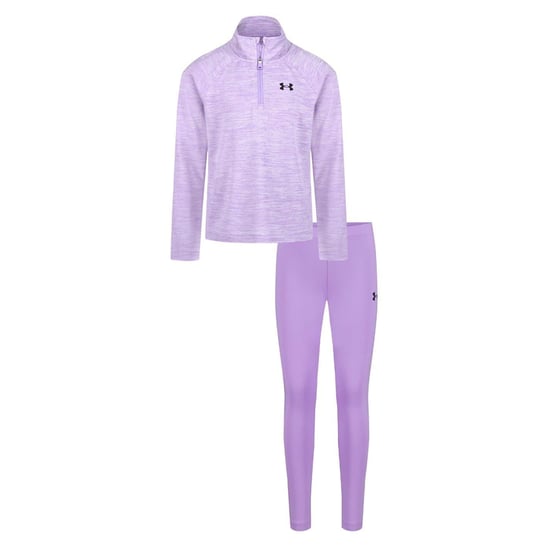 Under Armour - Trainingsanzug-Set für Mädchen (Flieder/Schwarz) - Image 1