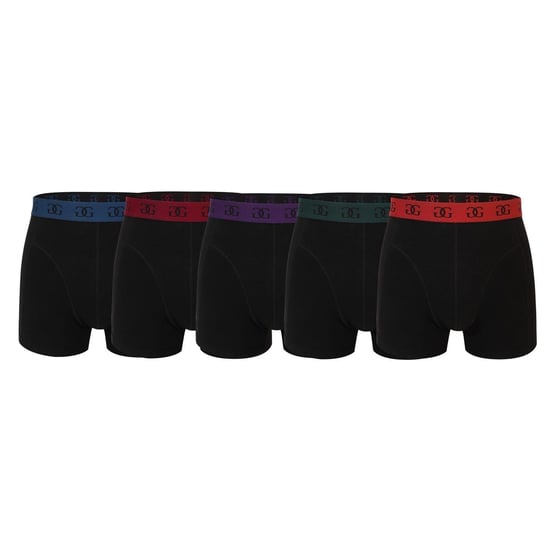 Giorgio - Boxershorts für Herren, Baumwollmischung (5er-Pack) (Schwarz/Bunt) - Image 1