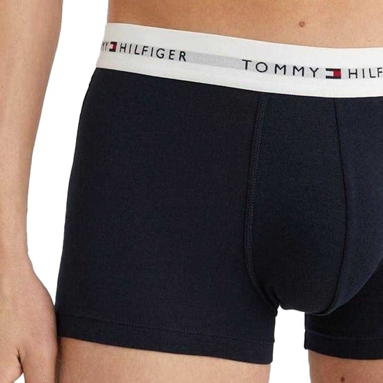 Tommy Hilfiger - Boxershorts für Herren, Baumwollmischung, Klassisch (3er-Pack) (Himmelblau) - Image 3