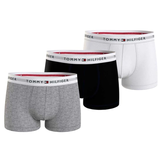 Tommy Hilfiger - Boxershorts für Herren, Baumwollmischung, Klassisch (3er-Pack) (Grau/Schwarz/Weiß) - Image 2