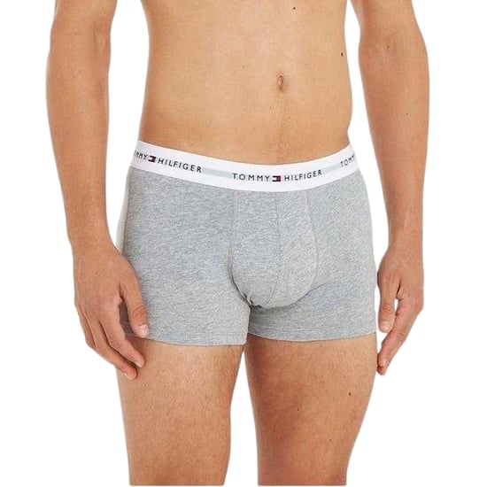 Tommy Hilfiger - Boxershorts für Herren, Baumwollmischung, Klassisch (3er-Pack) (Grau/Schwarz/Weiß) - Image 3