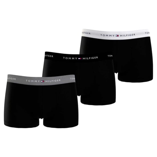 Tommy Hilfiger - Boxershorts für Herren, Baumwollmischung, Klassisch (3er-Pack) (Schwarz/Grau/Weiß) - Image 2