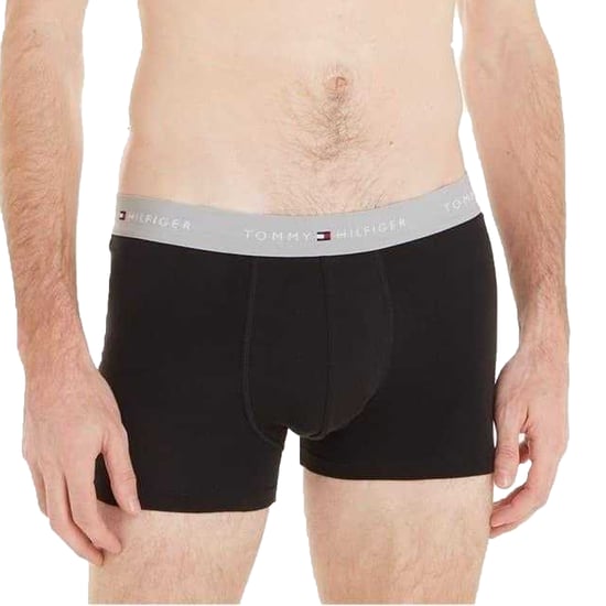 Tommy Hilfiger - Boxershorts für Herren, Baumwollmischung, Klassisch (3er-Pack) (Schwarz/Grau/Weiß) - Image 3