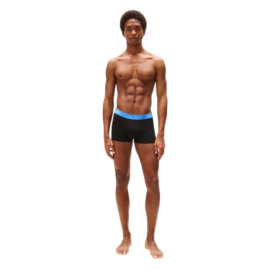 Tommy Hilfiger - Boxershorts für Herren, Baumwollmischung, Klassisch (3er-Pack) (Orange/Blau/Grün) - Image 1