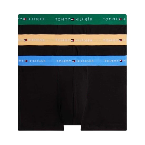 Tommy Hilfiger - Boxershorts für Herren, Baumwollmischung, Klassisch (3er-Pack) (Orange/Blau/Grün) - Image 2