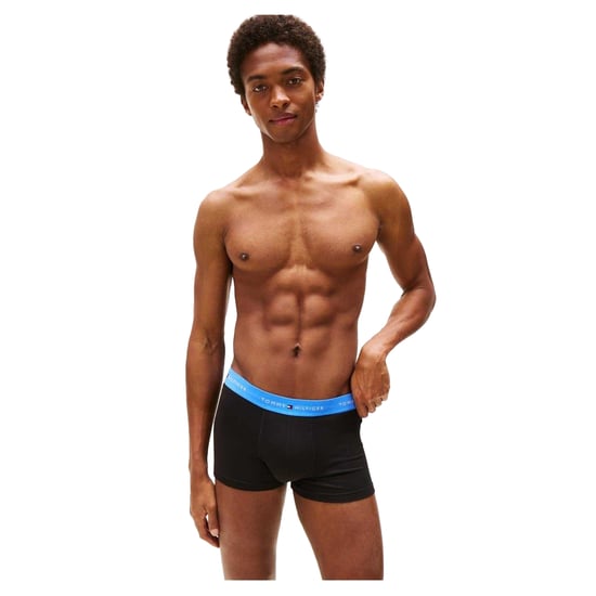 Tommy Hilfiger - Boxershorts für Herren, Baumwollmischung, Klassisch (3er-Pack) (Orange/Blau/Grün) - Image 3