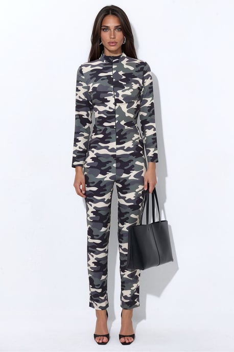 Tagloser Camouflage-Schmalbeinig-Overall - Image 1
