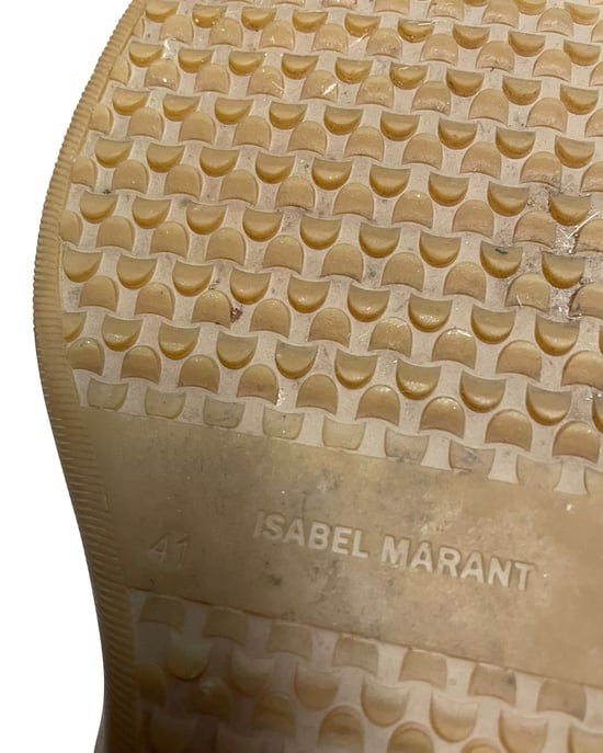 Isabel Marant Beslay Boots in Grey Perforated Suede - Image 6